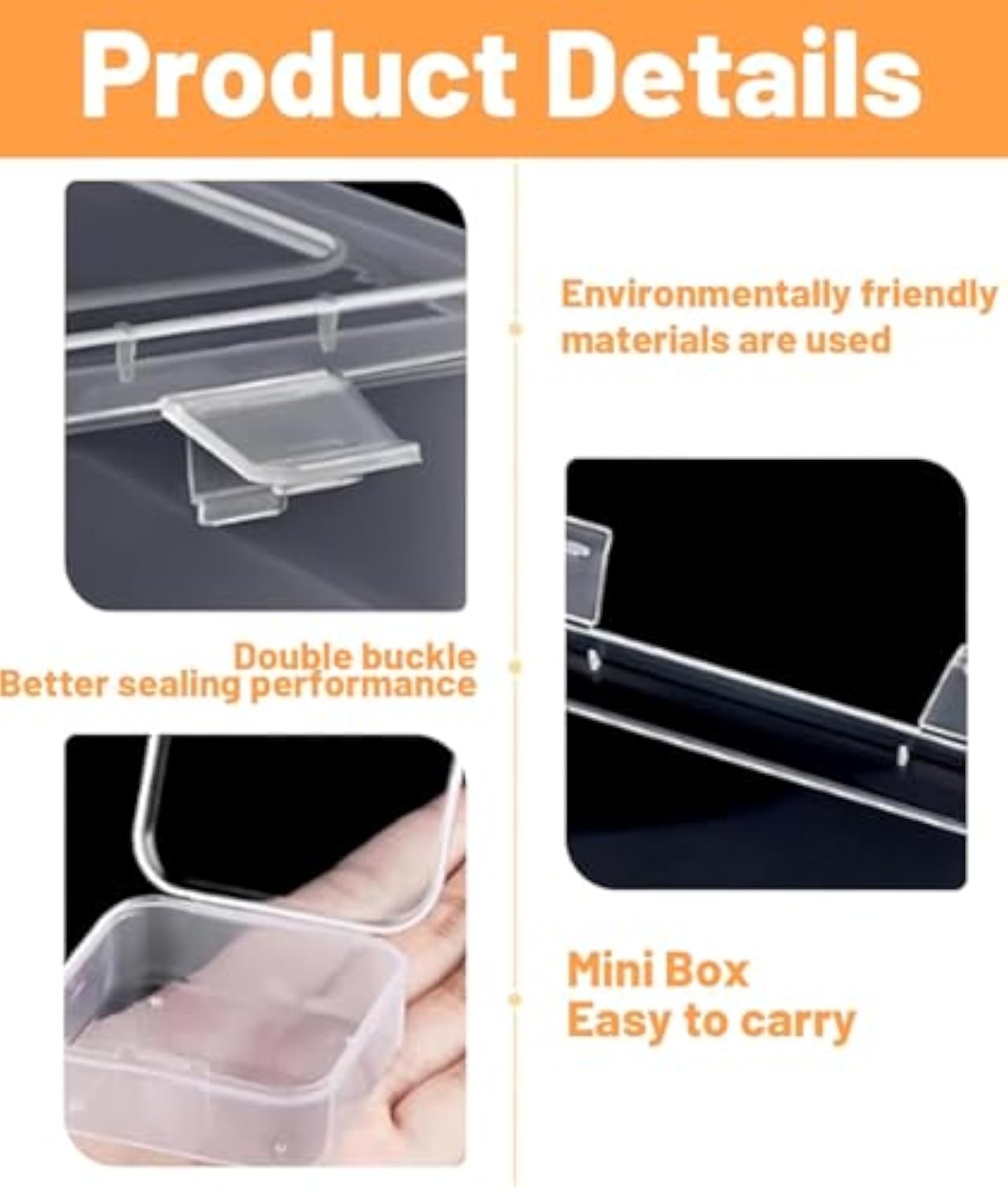 30 Pcs Transparent Jewellery Organizer Box with Mini Storage
